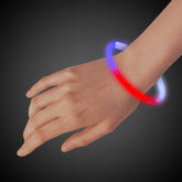Red, White, Blue Glow 9" Bracelets