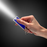 LED Blue & Silver Keychain
