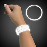 White 9" Glow Bracelets