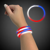 Red, White, Blue Glow 9" Bracelets