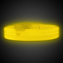 Yellow Triple Wide 9" Glow Bracelets