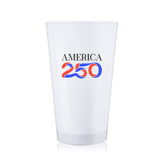 America 250 Red LED 16 oz. Cup