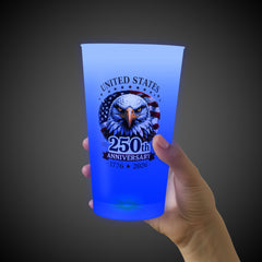 250th Anniversary Blue LED 16 oz. Cup