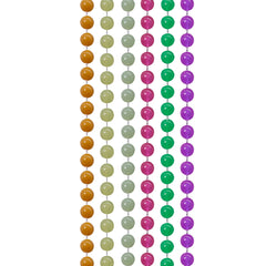 Glow Mardi Gras Bead Necklaces