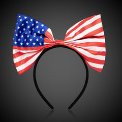 LED USA Giant Flag Bow Headband