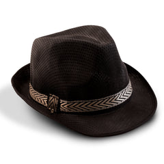 Black Funky Fedora Hat