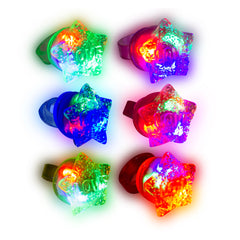 LED Love Star Jelly Rings