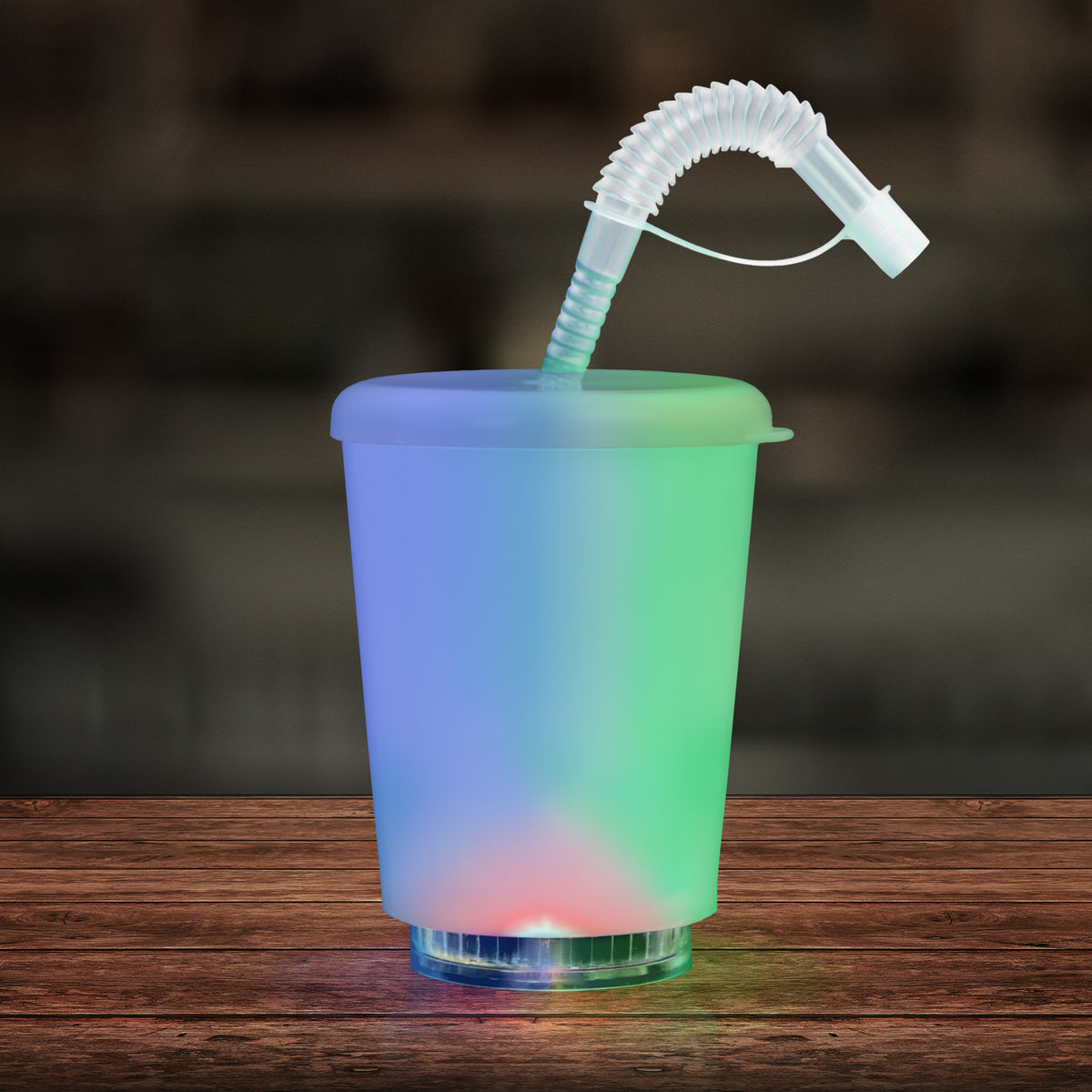 Led Display Cup LED Cup with Lid and Straw-12oz – Night Flyer Golf