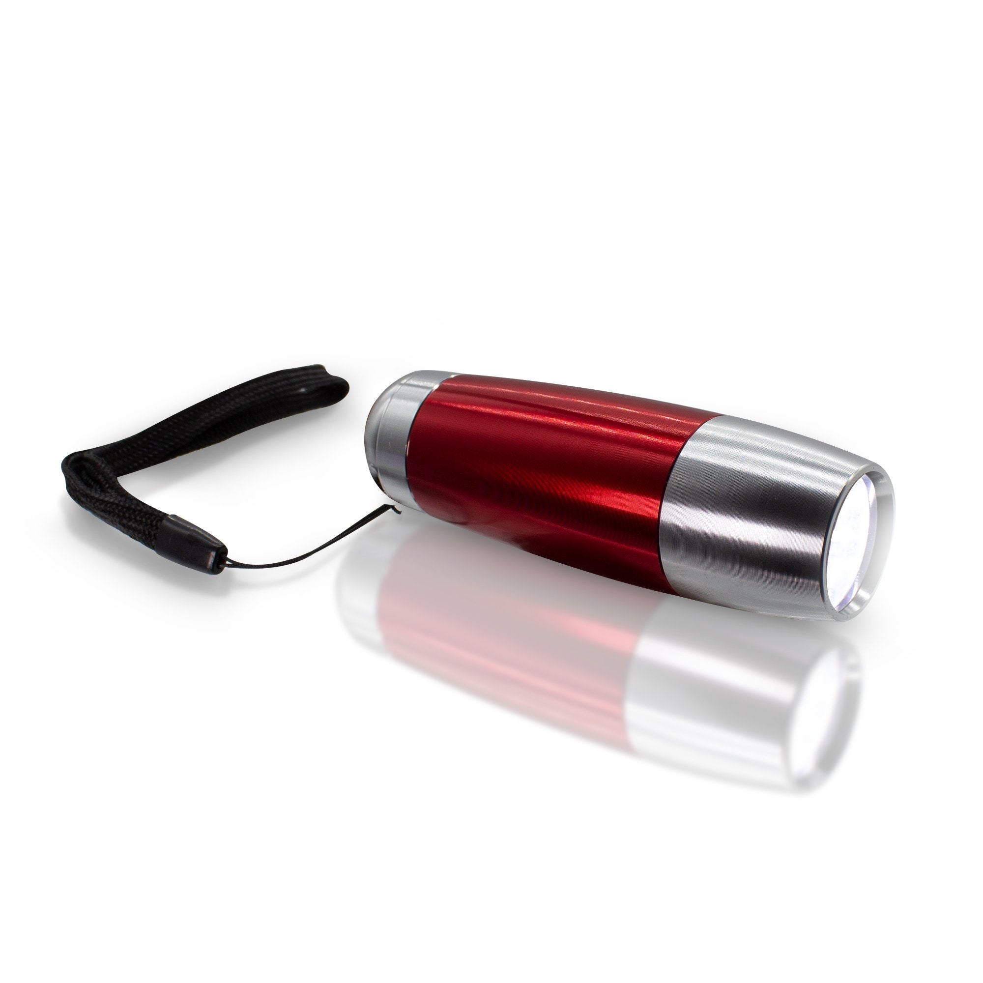 Silver Led LED Red and Silver Mini Taper Flashlight-4