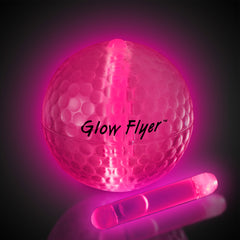 Pink Glow Flyer Golf Ball