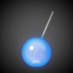 LED 20 oz. Tumbler Ball Cup with Straw