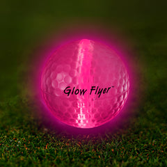 Pink Glow Flyer Golf Ball