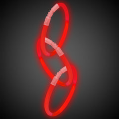 Red Glow 9" Bracelets
