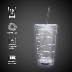 LED White String Light Cup
