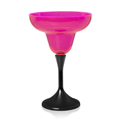 Neon Pink LED 10 oz. Margarita Glass