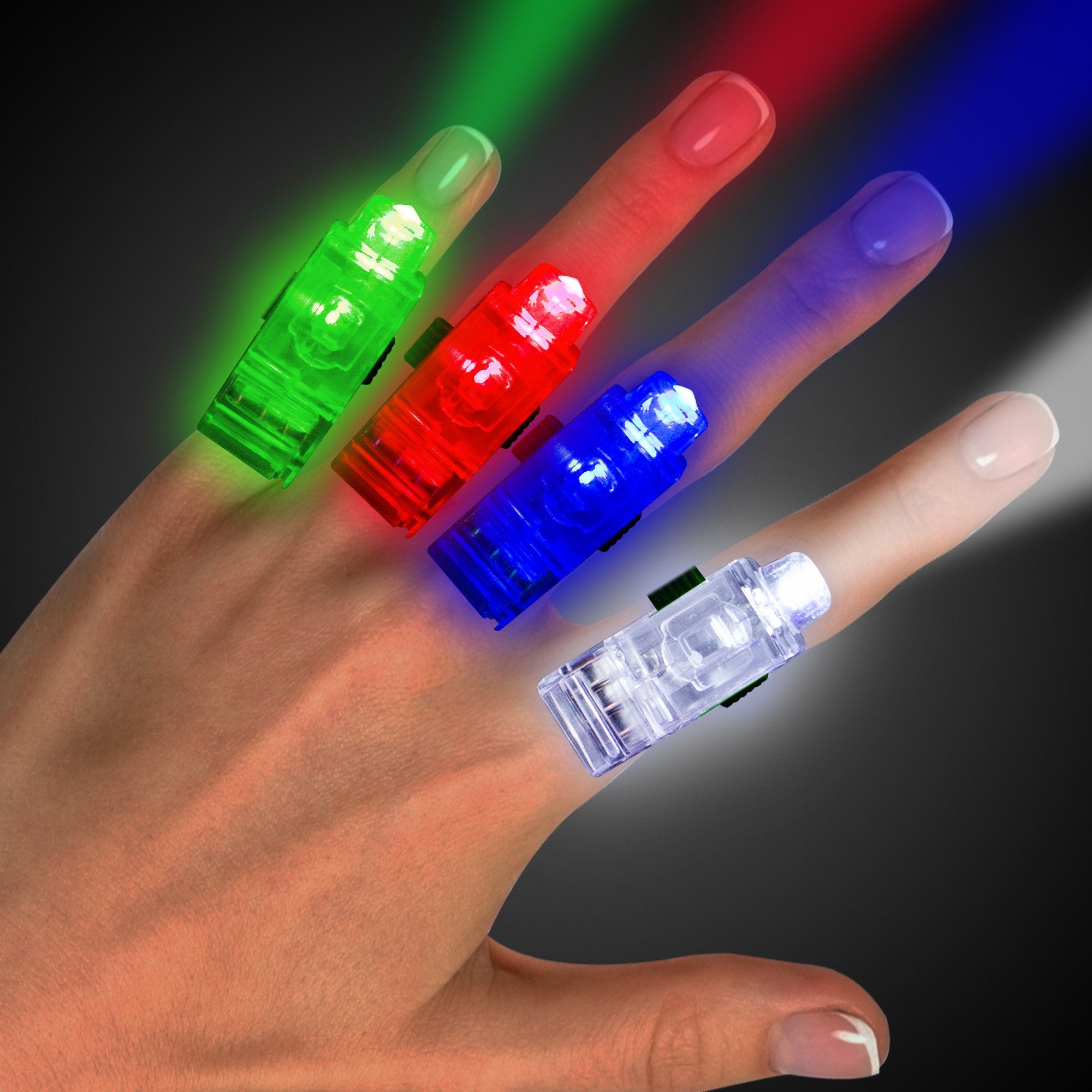LED Finger Light Rings- Unit of 36 – Night Flyer Golf