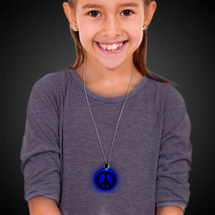 LED Peace Sign Necklace