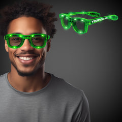 Green LED Retro Sunglasses