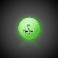 Night Flyer LED Green Constant-On Golf Ball