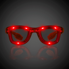 Red LED Retro Sunglasses