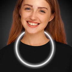 White 22" Glow Necklaces