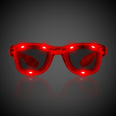 Red LED Retro Sunglasses