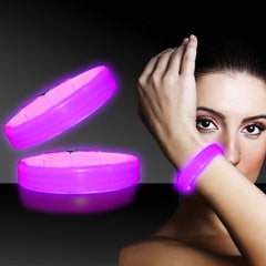 Pink Triple Wide 9" Glow Bracelets