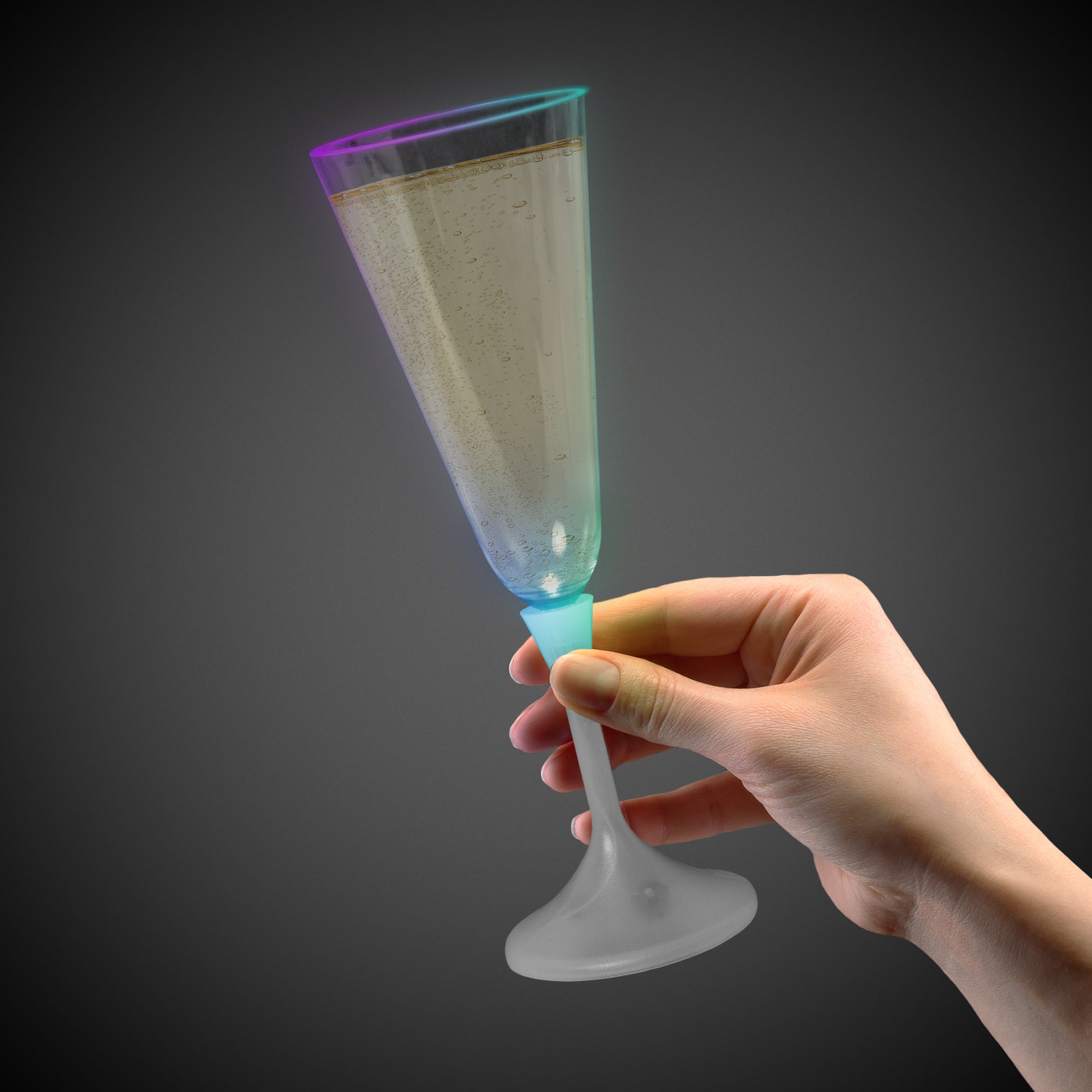 LED Light Up Champagne Glass (7 oz ) Windy City Novelties Night LED Light Up Champagne Glass (7 oz ) Windy City Novelties Night