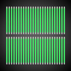 Green Glow 5" Swizzle Sticks
