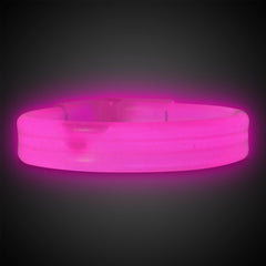 Pink Triple Wide 9" Glow Bracelets