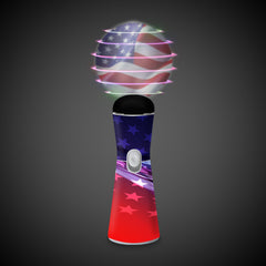 LED American Flag Coin Spinner Wand