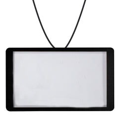 LED White Rectangle Backlit Badge