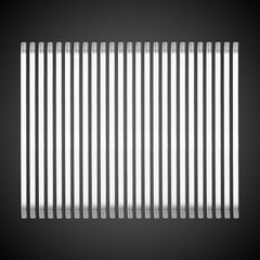 White 9" Glow Straws