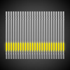 Yellow 9" Glow Motion Straws