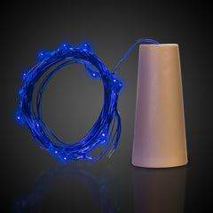 Blue LED Cork String Light Set