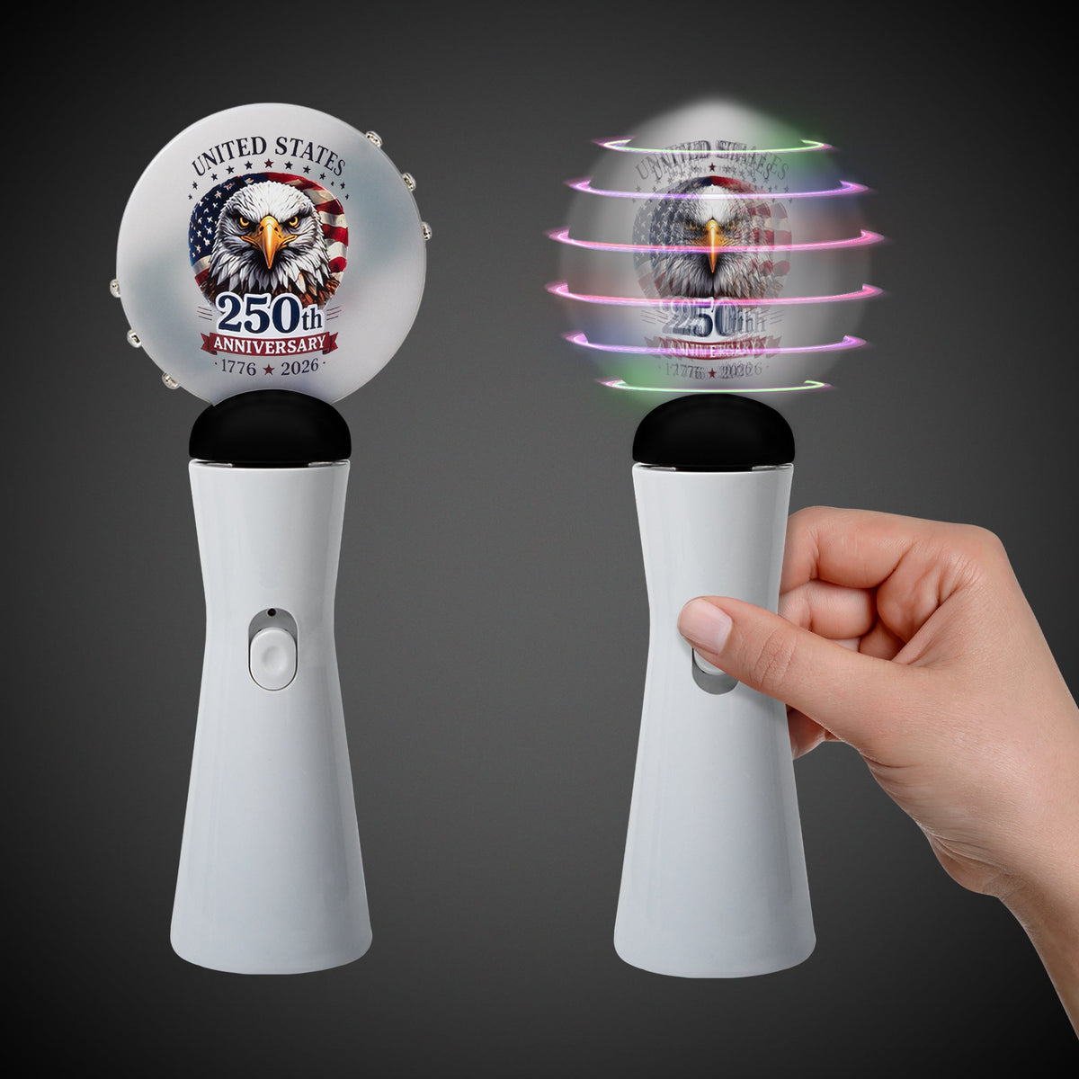 250th Anniversary LED Coin Spinner Wand