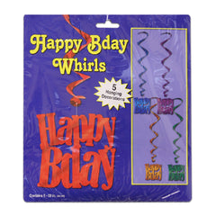 Happy Birthday Whirl Decorations