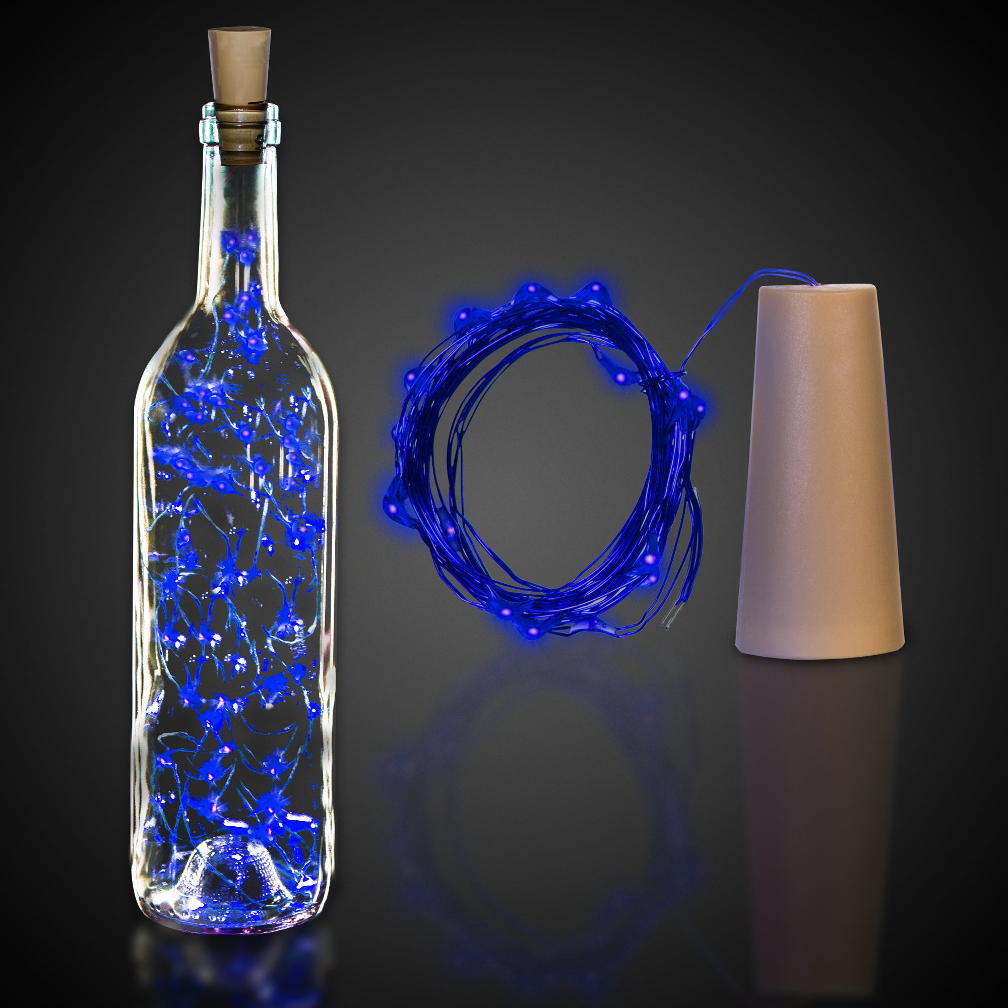 Blue LED Cork String Light Set – Night Flyer Golf