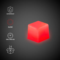 Red Glow Ice Cubes