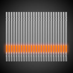 Orange 9" Glow Motion Straw