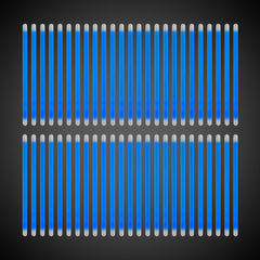 Blue Glow 5" Swizzle Sticks