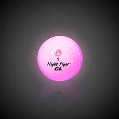 Night Flyer LED Pink Constant-On Golf Ball