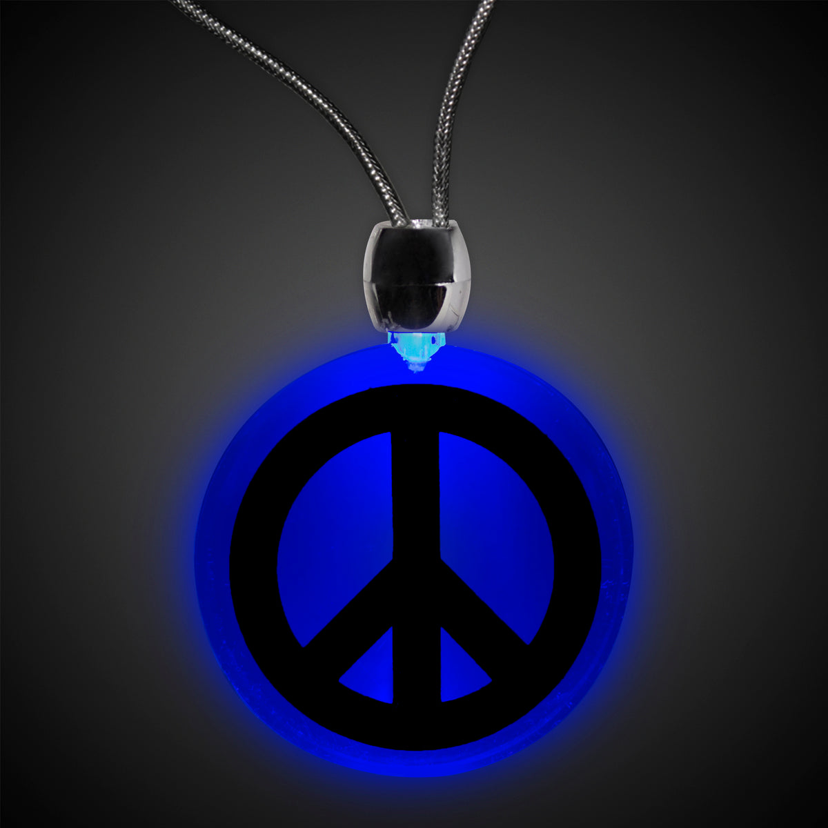 LED Peace Sign Necklace