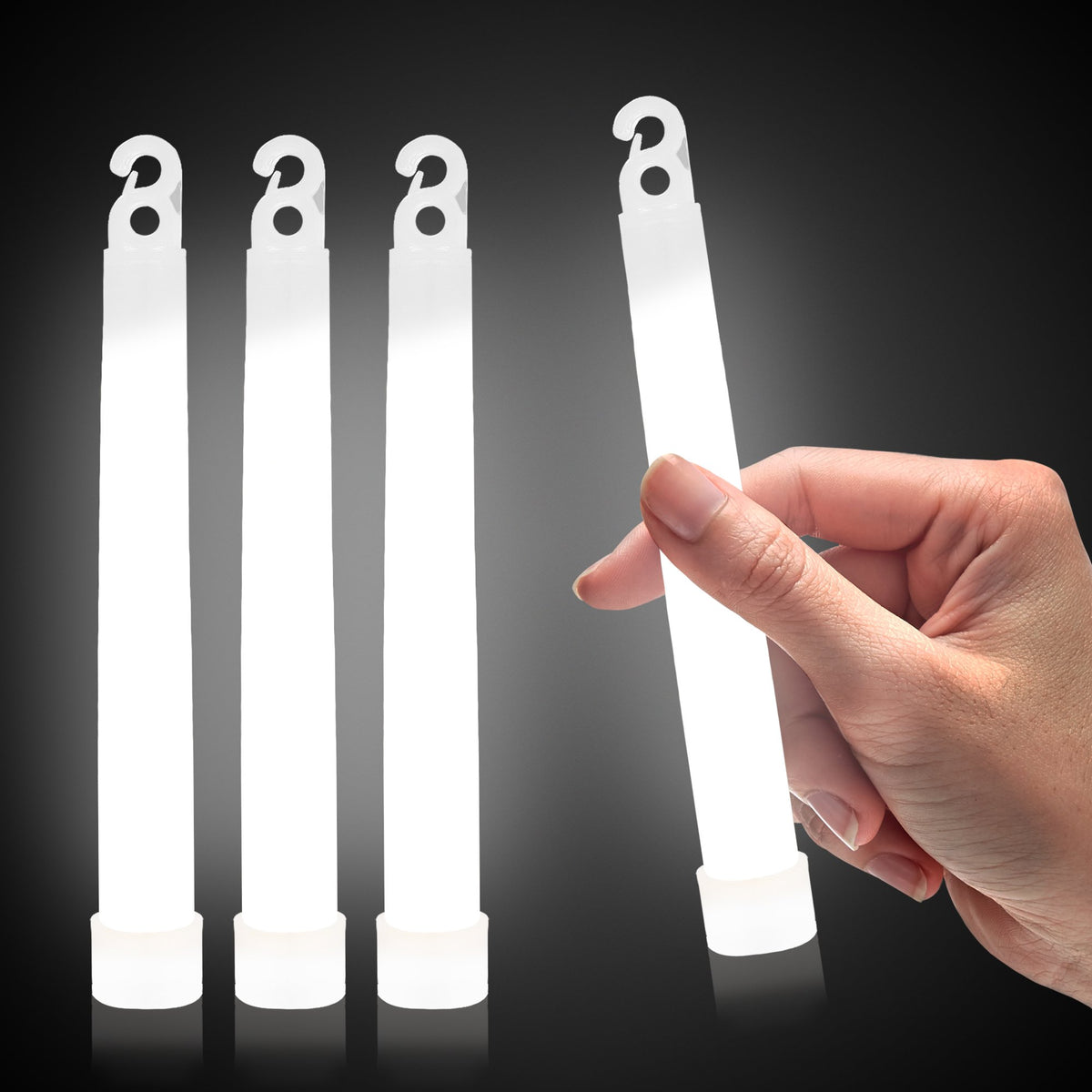 White 6" Premium Glow Sticks