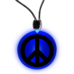 LED Peace Sign Necklace