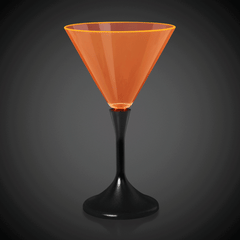 LED Neon Orange 7 oz. Martini Glass