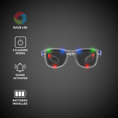 Multi-Color LED Retro Sunglasses
