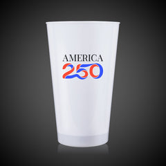 America 250 Red LED 16 oz. Cup