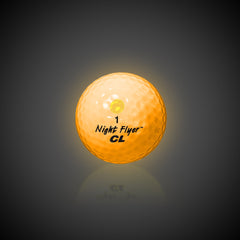 Night Flyer LED Yellow Constant-On Golf Ball