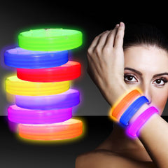 Assorted Triple Wide 9" Glow Bracelets